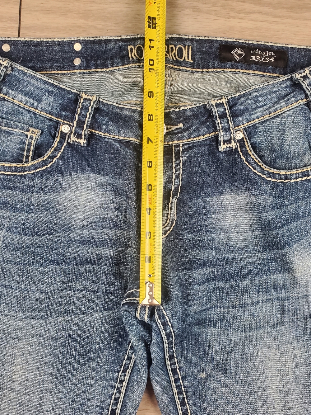 Riding Jean Straight Leg Jeans in Faded Blue - Picture 5 of 12